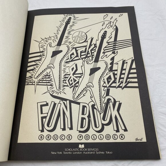 Vtg 1980 The Rock n Roll Fun Book by Bruce Pollock Scholastic Books Eagles Cars - Picture 3 of 12